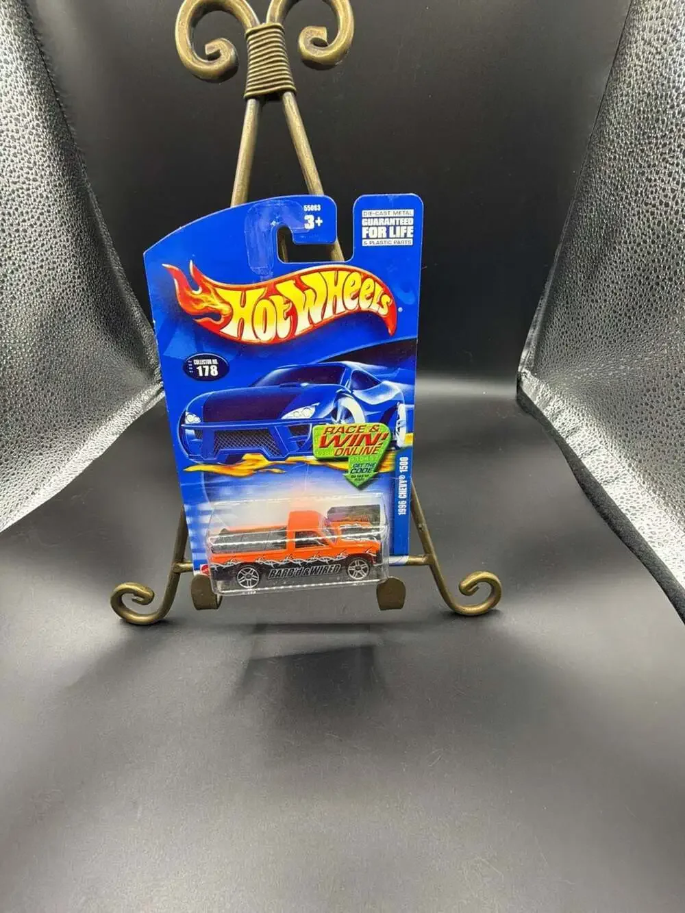 Hot Wheels 2002 Collector No. 178 1996 Chevy 1500 Barb'd & Wired Orange Die-Cast